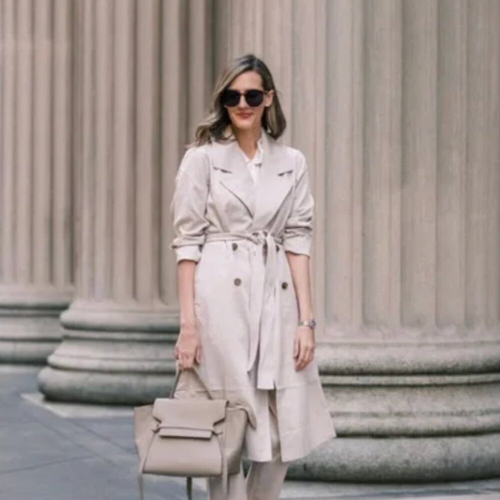 Everlane Drape Trench (Sandstone)